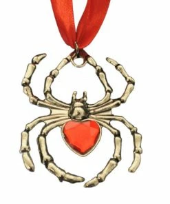 Western Fashion Necklaces & Earrings Spider Necklace W/Red Stone