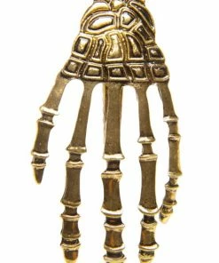 Western Fashion Antique Gold Skeleton Hand Hairclip Body Jewelry & Brooches