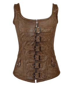 Vance Leather Corsets & Corset Dresses Corset Leather 6 Buckle Zipfront Tank 8 Vance Leather Corsets & Corset Dresses Corset Leather 6 Buckle Zipfront Tank