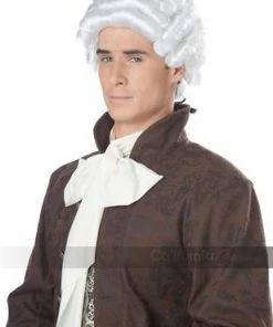 California Costumes Colonial Wig Grey & White