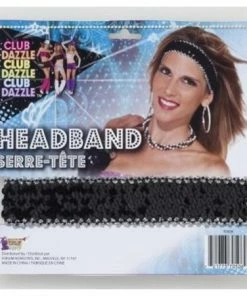 Forum Novelty Sequin Headband In Silver Or Black