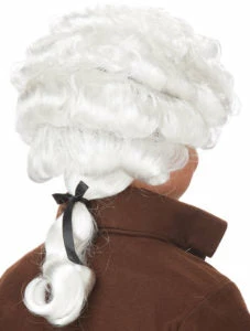 California Costumes Colonial Man White Wig Grey & White 4 California Costumes Colonial Man White Wig Grey & White