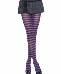 Leg Avenue Tights Striped Hosiery & Lingerie