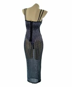 Western Fashion Decades Rhinestone Mesh Dress 7 Western Fashion Decades Rhinestone Mesh Dress