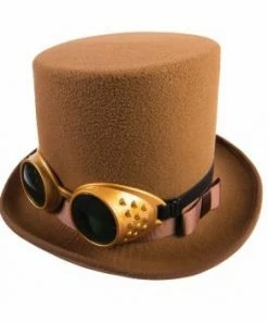 Loftus International Steampunk Top Hat With Goggles Steampunk & Victorian