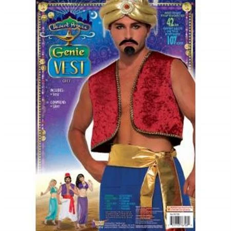Forum Novelty Vest Genie Red 3 Forum Novelty Vest Genie Red