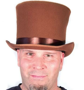 HM Smallwears Bell Crown Top Hat In Black Or Brown 3 HM Smallwears Bell Crown Top Hat In Black Or Brown