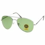 NAGIK Corp Aviator Sunglasses With Amber, Green Or Dark Green Lenses