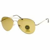 NAGIK Corp Aviator Sunglasses With Amber, Green Or Dark Green Lenses