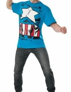 Rubies Superheroes & Villains Captain America Comic T-Shirt
