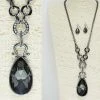 Good Feelings Hematite/Black Diamond, Crystal Long Necklace 2 Good Feelings Hematite/Black Diamond, Crystal Long Necklace