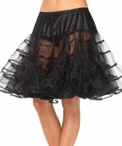 Leg Avenue Petticoat Knee-Length Black