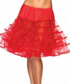 Leg Avenue Bustles & Crinolines Petticoat Knee-Length Red