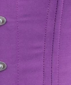 The Corset Company Corsets & Corset Dresses Long Underbust Purple Taffeta Corset