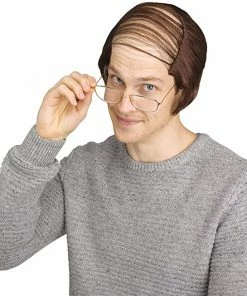 Fun World Old Man "Comb Over" Wig Grey & White