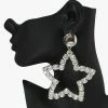 Good Feelings Silver/Clear, Oversized Star Rhinestone Earring 1 Good Feelings Silver/Clear, Oversized Star Rhinestone Earring
