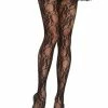 Leg Avenue Pantyhose Floral Lace Black Hosiery & Lingerie 1 Leg Avenue Pantyhose Floral Lace Black Hosiery & Lingerie