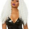 Leg Avenue 29" Long Curly Wig. Black
