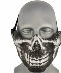 UK Arms SKULL HALF-FACE MASK (SILVER & BLACK) Masquerade Masks 7 UK Arms SKULL HALF-FACE MASK (SILVER & BLACK) Masquerade Masks