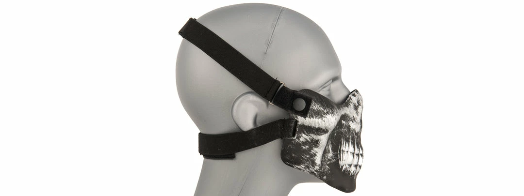 UK Arms SKULL HALF-FACE MASK (SILVER & BLACK) Masquerade Masks 3 UK Arms SKULL HALF-FACE MASK (SILVER & BLACK) Masquerade Masks