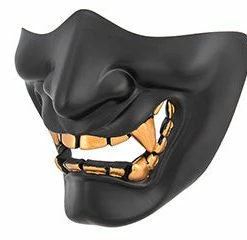 UK Arms Masquerade Masks YOKAI OGRE HALF FACE MASK W/ SOFT PADDING 13 UK Arms Masquerade Masks YOKAI OGRE HALF FACE MASK W/ SOFT PADDING