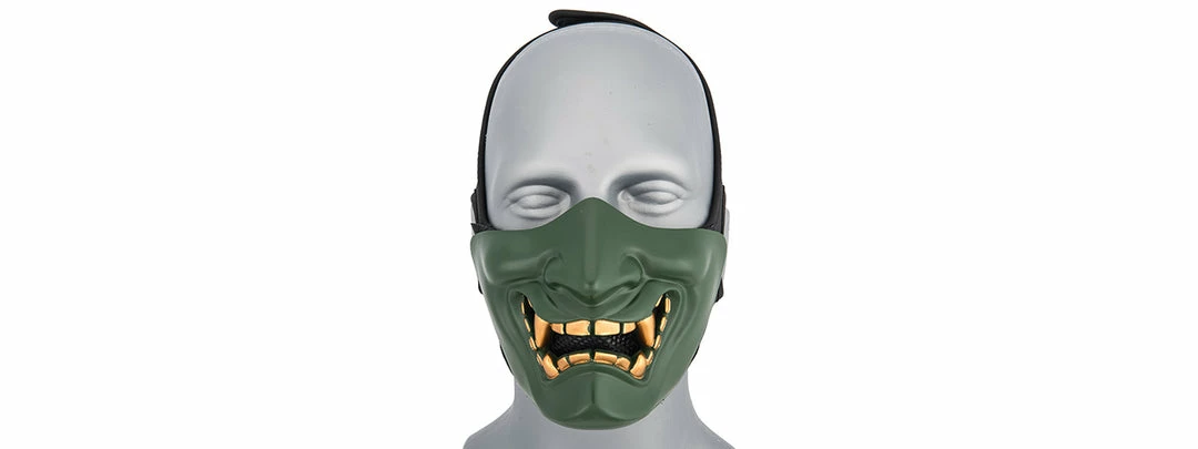 UK Arms Masquerade Masks YOKAI OGRE HALF FACE MASK W/ SOFT PADDING 4 UK Arms Masquerade Masks YOKAI OGRE HALF FACE MASK W/ SOFT PADDING