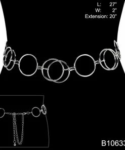 Ceci Jewelry, Inc. Belt Chain Double Circles