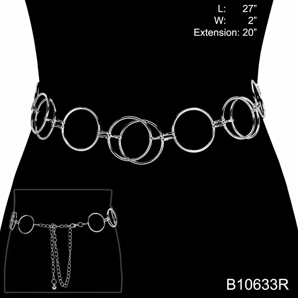 Ceci Jewelry, Inc. Belt Chain Double Circles 3 Ceci Jewelry, Inc. Belt Chain Double Circles