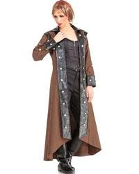 Pirate Dressing Trenchcoat Ladies Steampunk