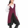Pirate Dressing Pirate & Medieval/Renaissance Vest Maroon Cutaway 2 Pirate Dressing Pirate & Medieval/Renaissance Vest Maroon Cutaway
