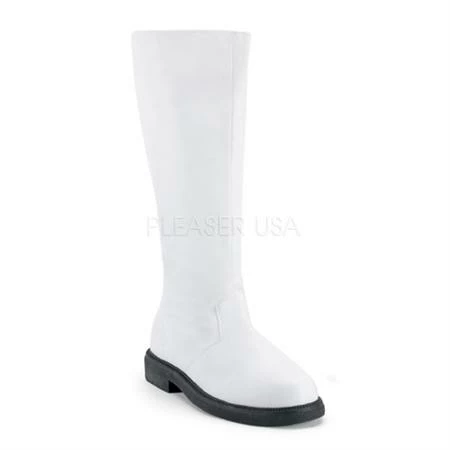 Pleaser Captain Boots White Men's Shoes 3 Pleaser Captain Boots White Men's Shoes