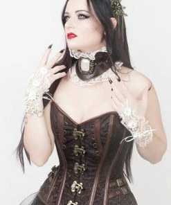 The Corset Company Overbust Corset Brown Steampunk