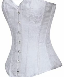 The Corset Company Brocade Overbust White Corsets & Corset Dresses