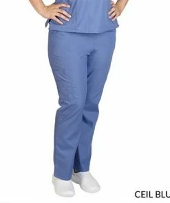 M&M Scrubs Uniforms & Occupations Scrub Bottoms Ceil Blue