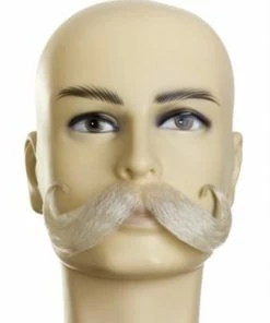 West Bay Santa Moustache White Facial Hair