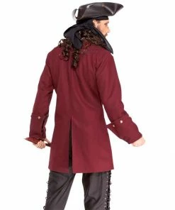 Pirate Dressing Buccaneer Coat Red