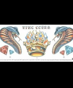 Tinsley Transfers King Cobra Tattoos & Tattoo Effects