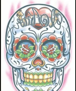 Tinsley Transfers Tattoos & Tattoo Effects El Amor Day Of The Dead