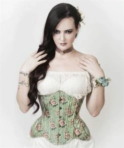 The Corset Company Underbust Seafoam & Floral