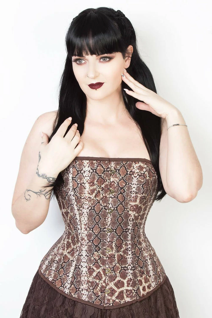 The Corset Company Corsets & Corset Dresses Overbust Corset Snake Print