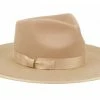 Epoch Fashion Accessory Fedoras, Homburgs & Pork Pies Fedora Khaki Wide Brim