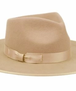 Epoch Fashion Accessory Fedoras, Homburgs & Pork Pies Fedora Khaki Wide Brim