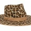 Epoch Fashion Accessory Fedora Leopard Wide Brim