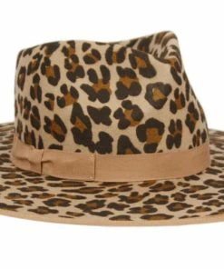 Epoch Fashion Accessory Fedora Leopard Wide Brim
