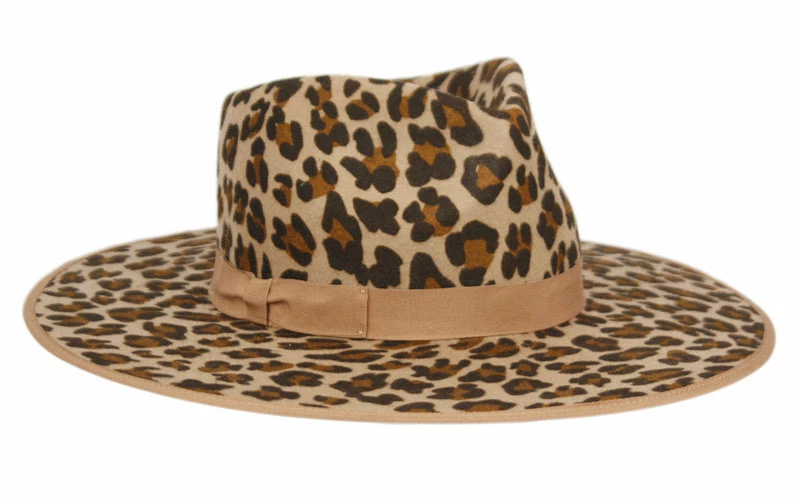 Epoch Fashion Accessory Fedora Leopard Wide Brim 3 Epoch Fashion Accessory Fedora Leopard Wide Brim