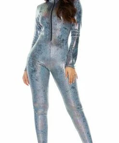 Forplay Bodysuits Jumpsuit Reptile Zipfront In 4 Colors