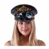 KBW Global Corp Sequin Hats Rainbow Festival Peaked Cap W/ Goggles