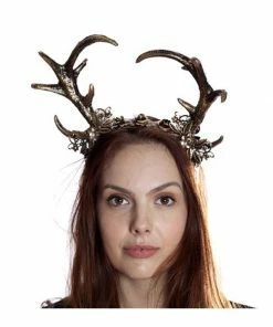 KBW Global Corp Horns & Antlers Headband Antler Gold