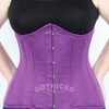 The Corset Company Corsets & Corset Dresses Long Underbust Purple Taffeta Corset