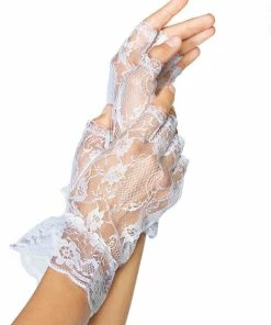 Rubies Gloves Lace Wrist Fingerless